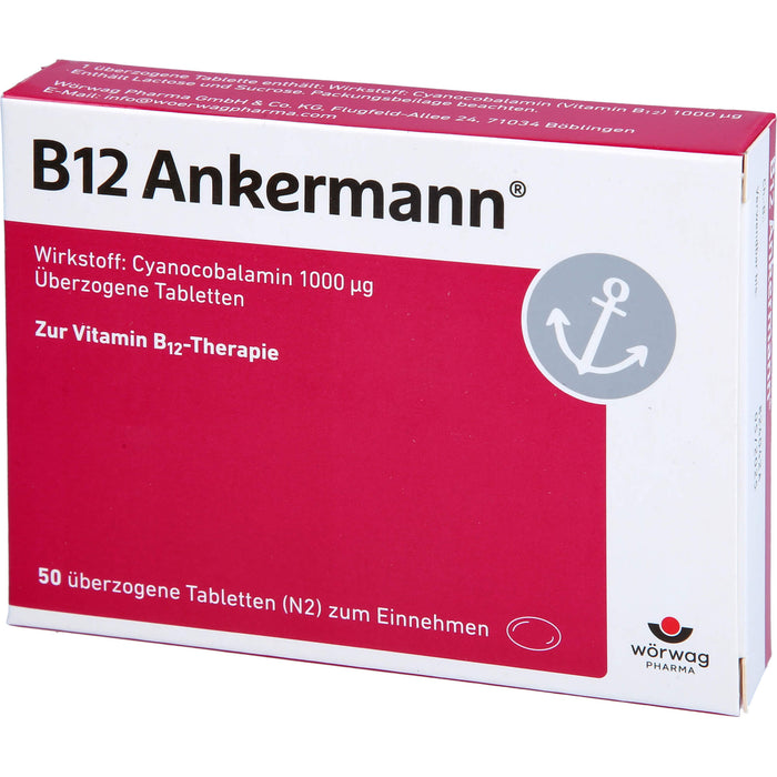 B12 Ankermann Tabletten, 50 St. Tabletten
