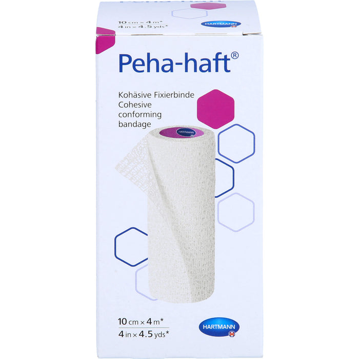 Peha-haft Latexfrei Fixierbinde 10 cm x 4 m, 1 St. Packung
