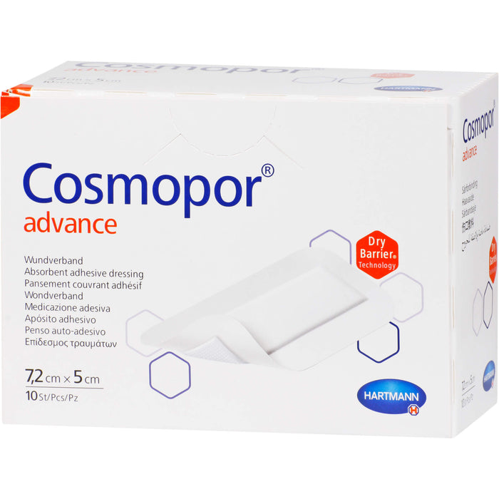 Cosmopor Advance 7,2cmx5cm, 10 St PFL