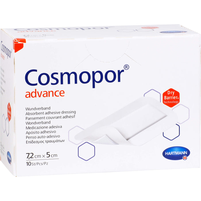 Cosmopor Advance 7,2cmx5cm, 10 St PFL