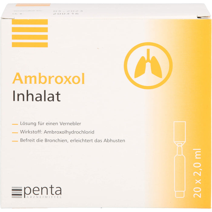 Ambroxol Inhalat 15 mg/2 ml, 40 ml Lösung