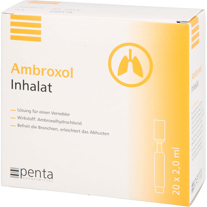 Ambroxol Inhalat 15 mg/2 ml, 40 ml Lösung