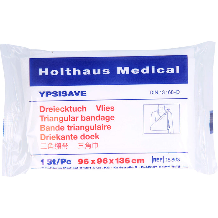 Holthaus Medical YPSISAVE Dreiecktuch Vlies 96 cm x 96 cm x 136 cm, 1 St. Tuch