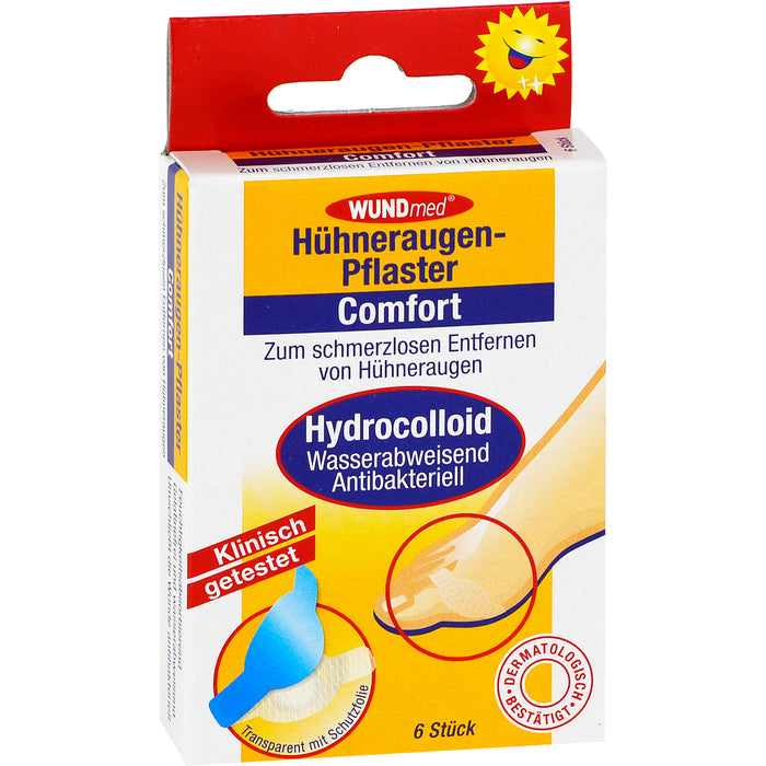 Hühneraugen Pflaster Comfort hydrocolloid, 6 St PFL