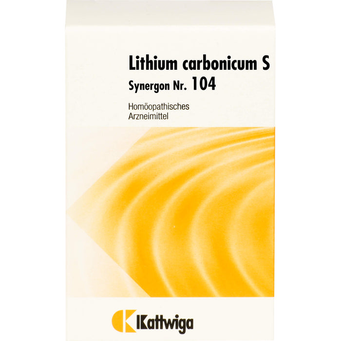 Kattwiga Synergon Nr.104 Lithium carbonicum S Tabletten, 200 St. Tabletten
