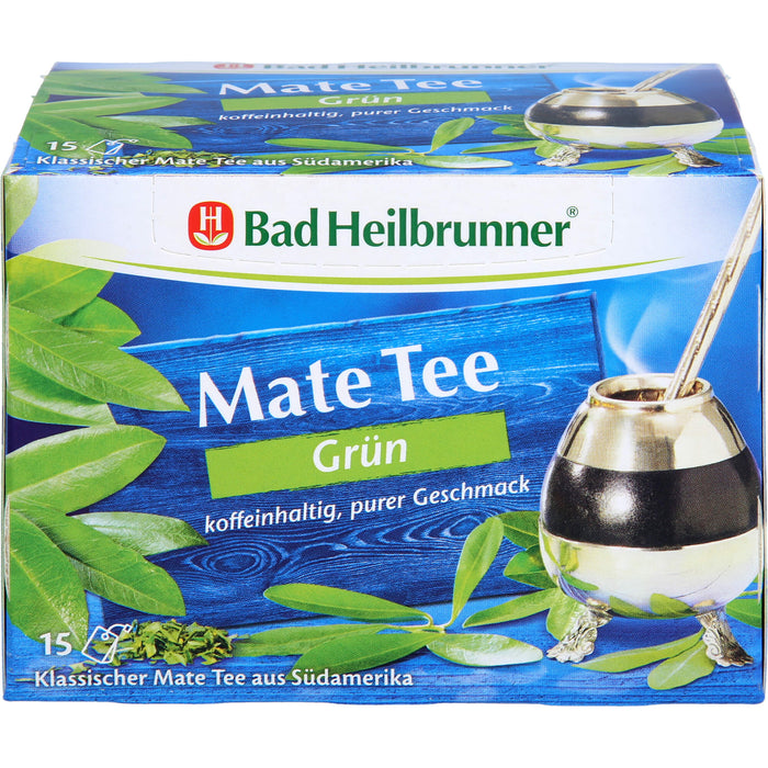 Bad Heilbrunner Mate Tee grün, 15 St. Filterbeutel