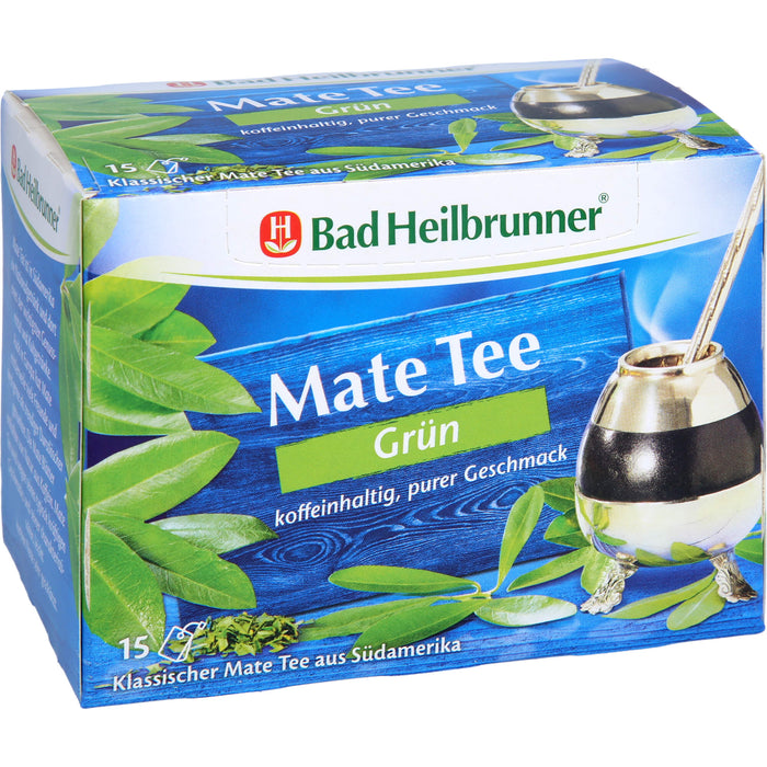 Bad Heilbrunner Mate Tee grün, 15 St. Filterbeutel