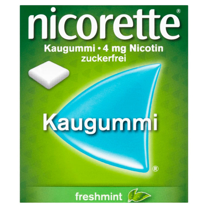 nicorette Kaugummi 4 mg Nicotin zuckerfrei freshmint für starke Raucher, 105 St. Kaugummi