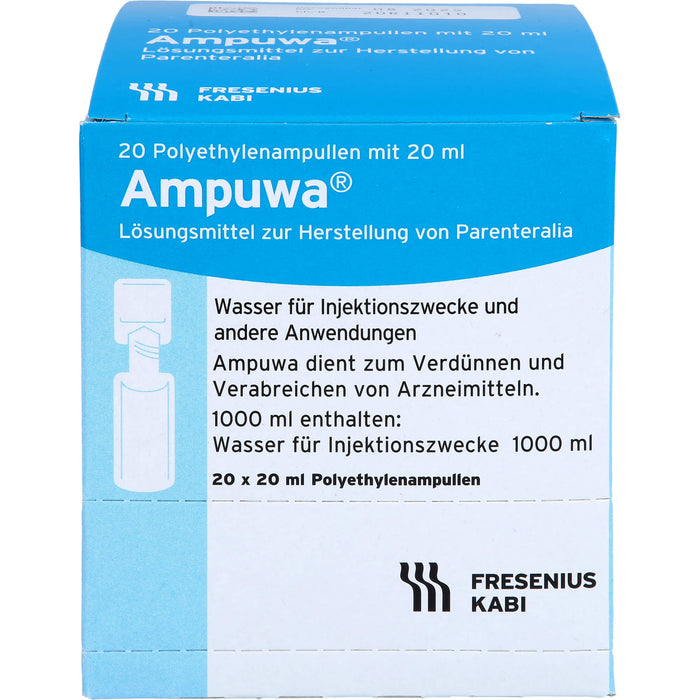 Ampuwa Wasser für Injektionszwecke Polyethylenampullen, 400 ml Lösung