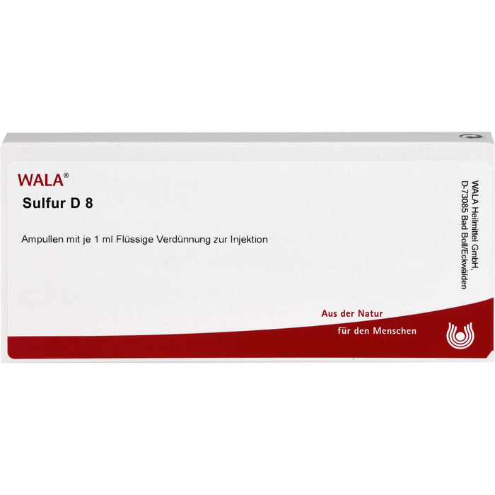Sulfur D8 Wala Ampullen, 10X1 ml AMP