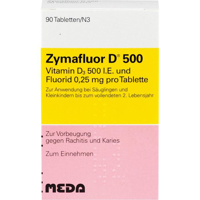 Zymafluor D 500 Tabletten, 90 St. Tabletten