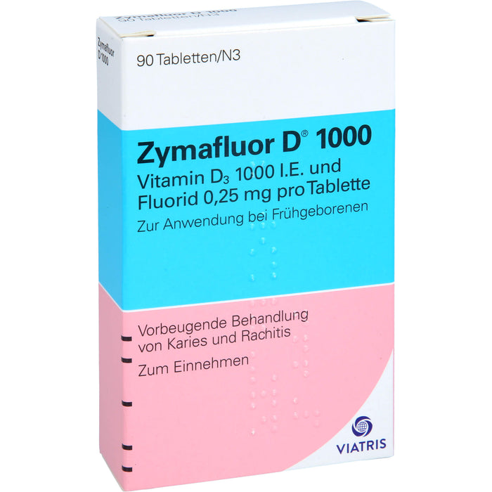 Zymafluor D 1000 Tabletten vorbeugende Behandlung von Karies und Rachitis, 90 St. Tabletten