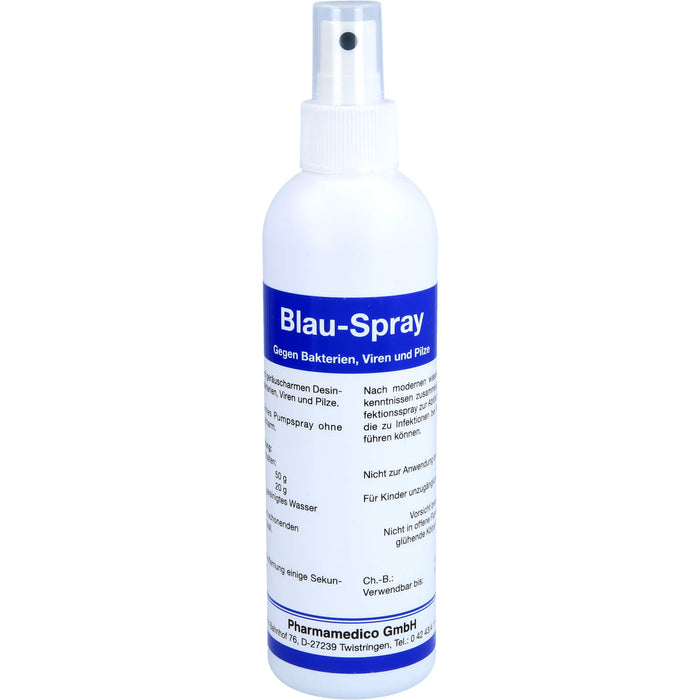 Blau-Spray gegen Bakterien, Pilze und Viren, 200 ml Lösung