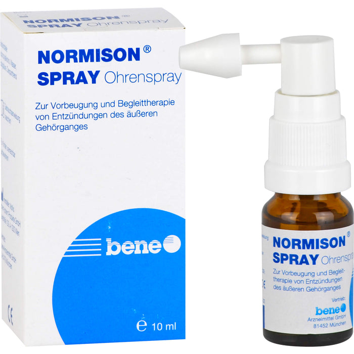 NORMISON Ohrenspray zur Vorbeugung von Entzündungen des äußeren Gehörgangs, 10 ml Lösung