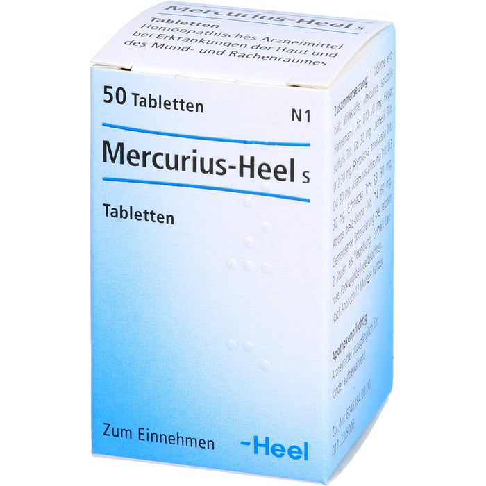 Mercurius-Heel S Tabletten bei Erkrankungen der Haut und des Mund- und Rachenraumes, 50 St. Tabletten