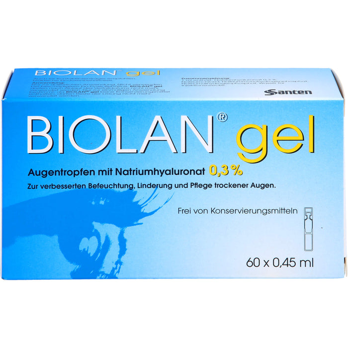 Biolan gel Augentropfen, 60X0.45 ml ATR