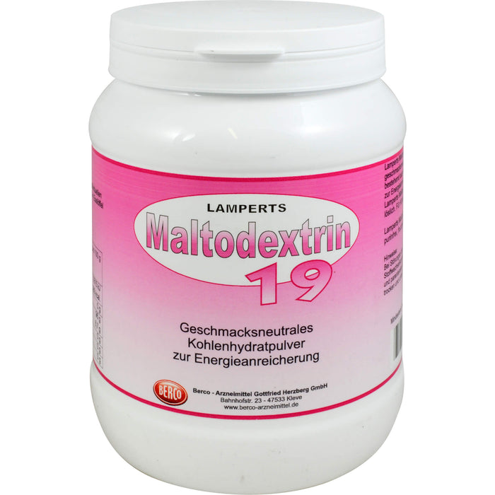 LAMPERTS Maltodextrin 19 Kohlenhydratpulver, 850 g Pulver