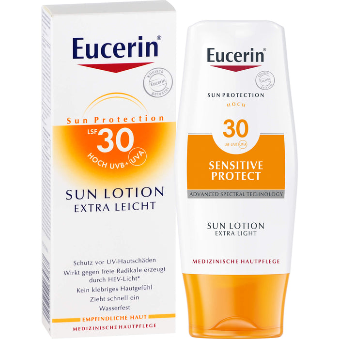Eucerin Sensitive Protect Sun Lotion Extra Light LSF 30, 150 ml Lotion