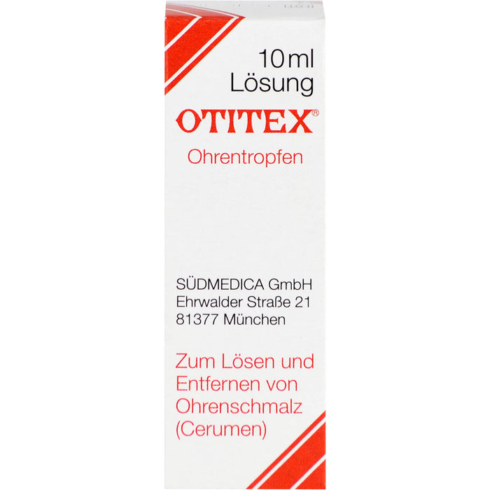 OTITEX Ohrentropfen zum Lösen und Entfernen von Ohrenschmalz, 10 ml Lösung
