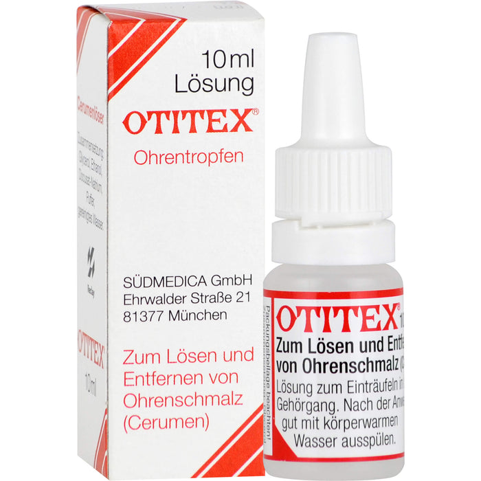 OTITEX Ohrentropfen zum Lösen und Entfernen von Ohrenschmalz, 10 ml Lösung