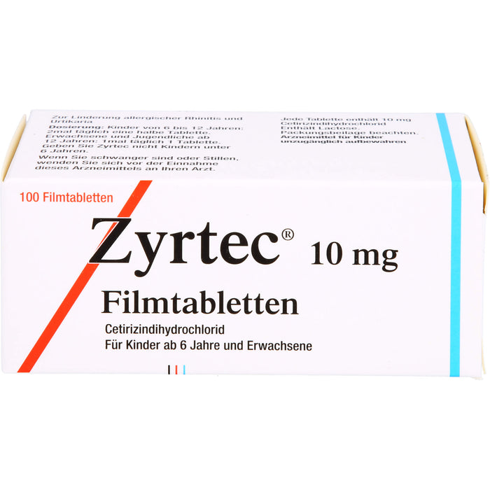 Zyrtec 10 mg Filmtabletten, 100 St FTA