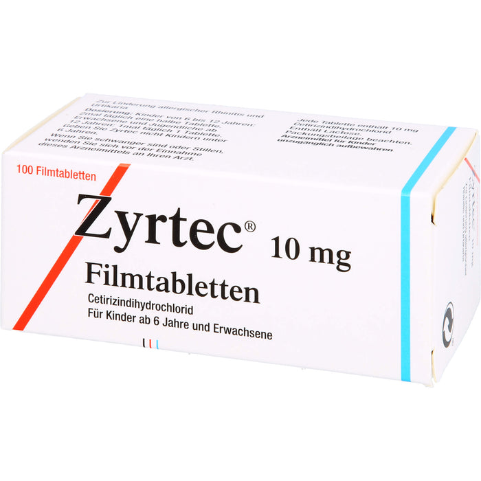 Zyrtec 10 mg Filmtabletten, 100 St FTA