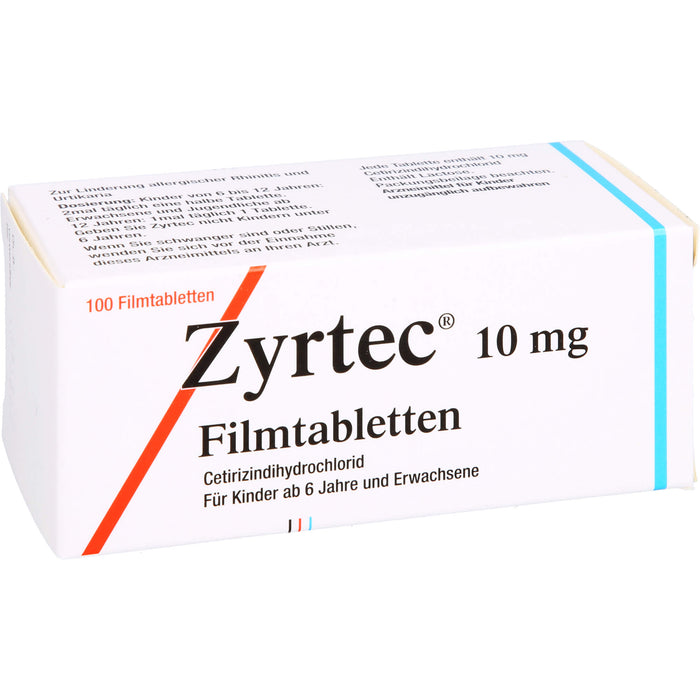 Zyrtec 10 mg Filmtabletten, 100 St FTA