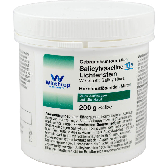 Salicylvaseline 10 % Lichtenstein Salbe, 200 g Salbe