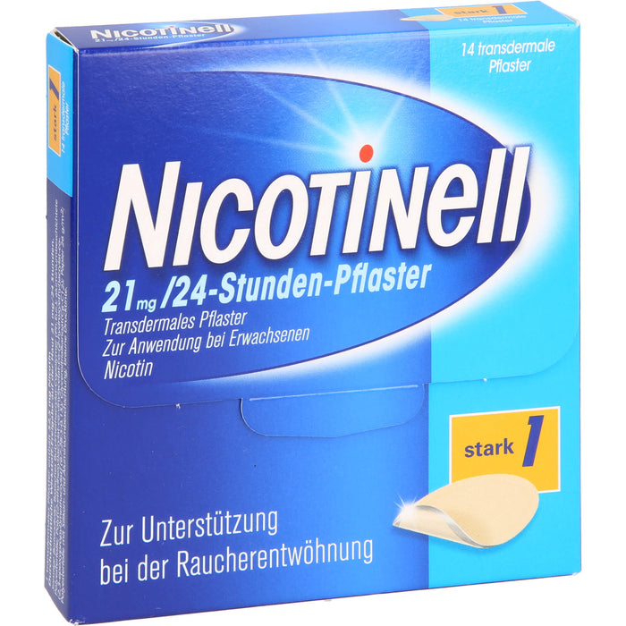 Nicotinell 21 mg/24-Stunden-Pflaster zur Unterstützung bei der Raucherentwöhnung, 14 St. Pflaster