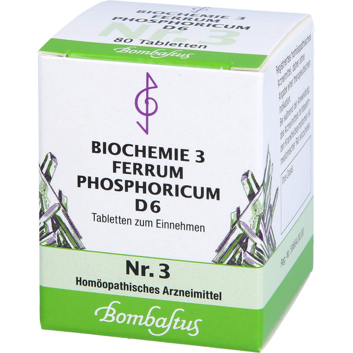 Biochemie 3 Ferrum phosphoricum Bombastus D6 Tbl., 80 St TAB