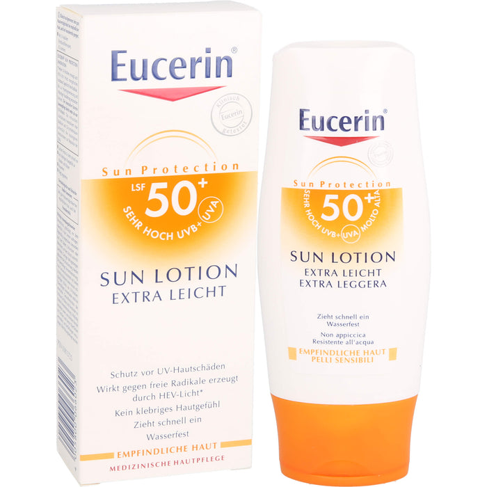 Eucerin Sensitive Protect Sun Lotion Extra Light LSF 50+, 150 ml Lotion