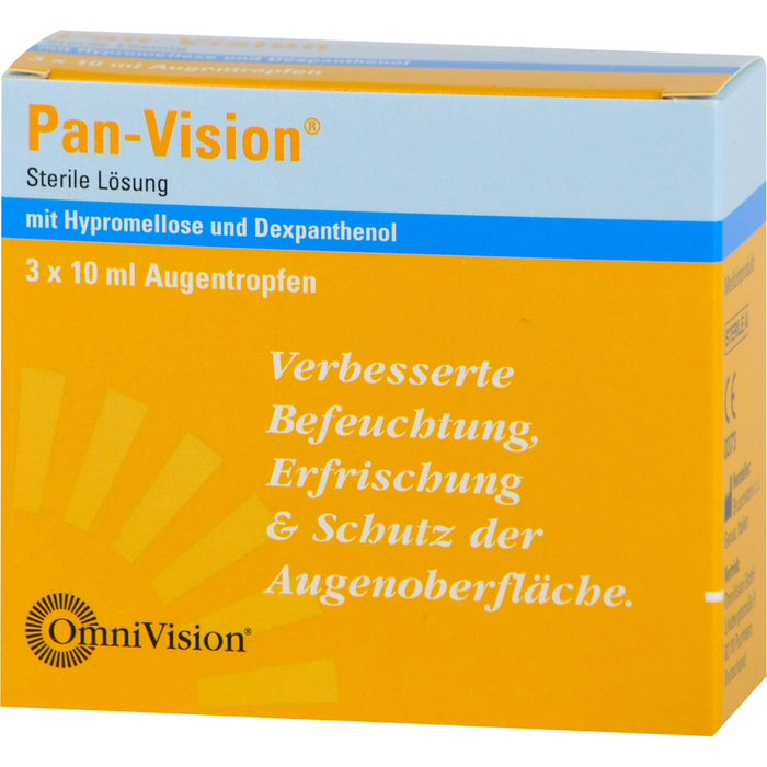 Pan-Vision Lösung für eine bessere Befeuchtung, Erfrischung und Schutz der Augenoberfläche, 30 ml Lösung