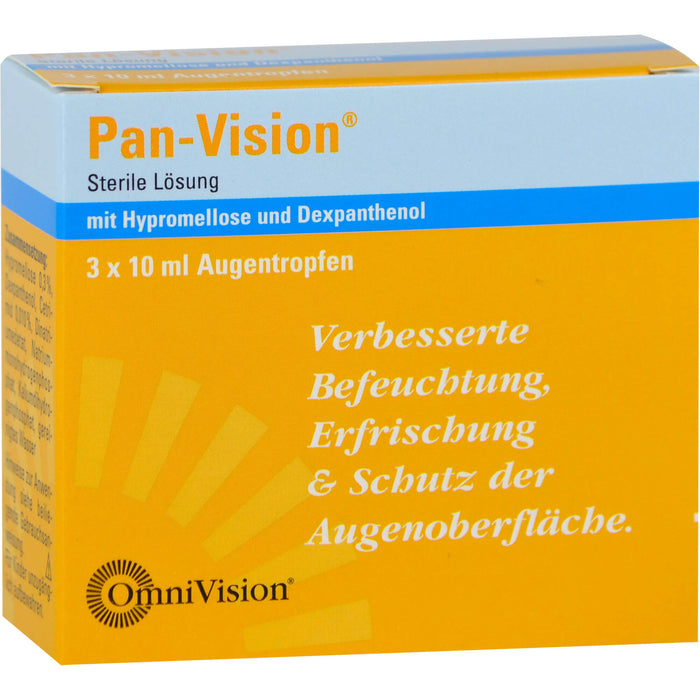 Pan-Vision Lösung für eine bessere Befeuchtung, Erfrischung und Schutz der Augenoberfläche, 30 ml Lösung