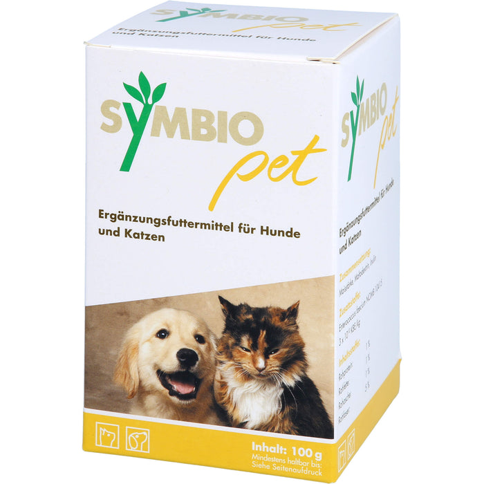 SymbioPet Pulver für Hunde und Katzen, 100 g Pulver