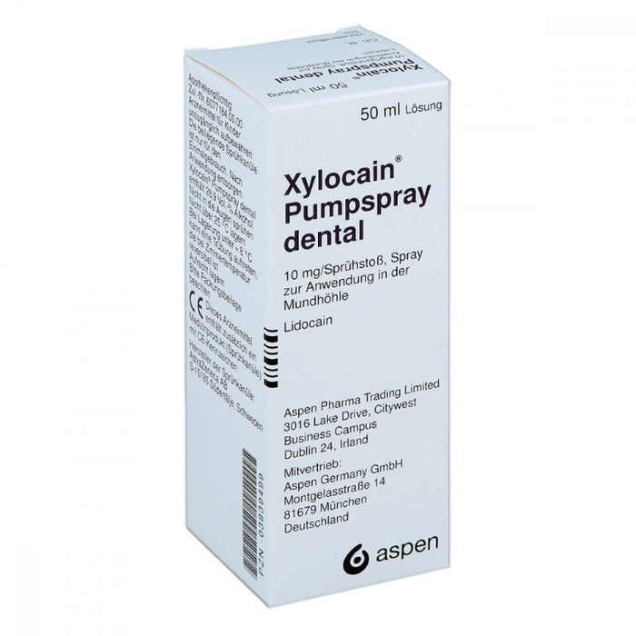 Xylocain Pumpspray dental zur oberflächlichen Betäubung in der Zahnheilkunde, 50 ml Lösung