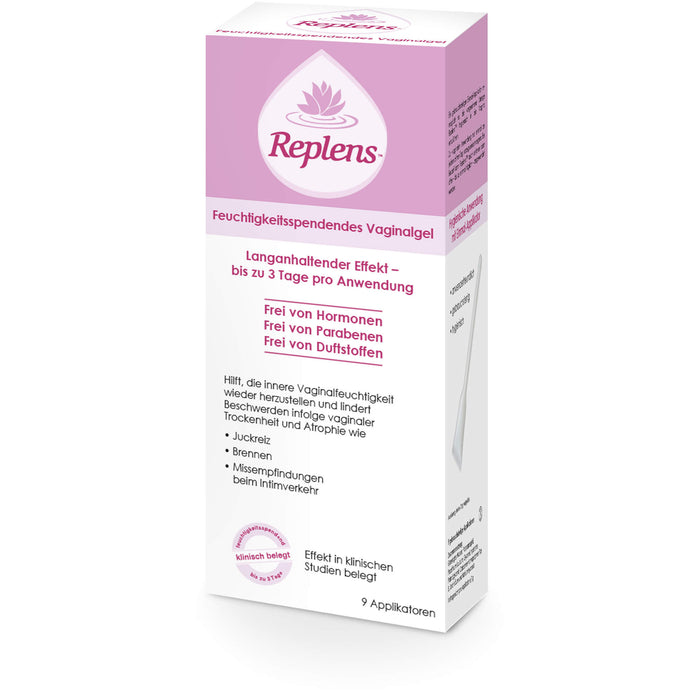 Replens feuchtigkeitspendendes Vaginalgel, 9 St. Gel