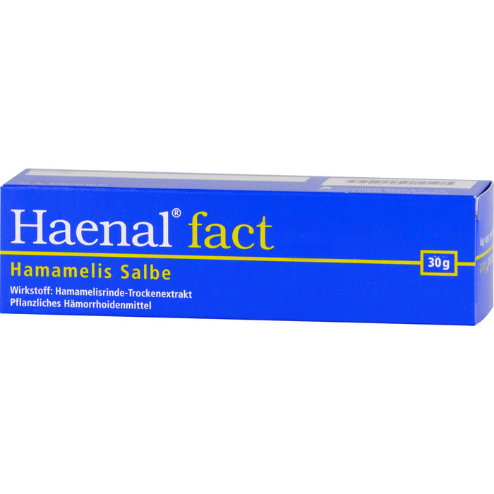 Haenal fact Hamamelis Salbe zur Anwendung auf der Haut, 30 g Salbe