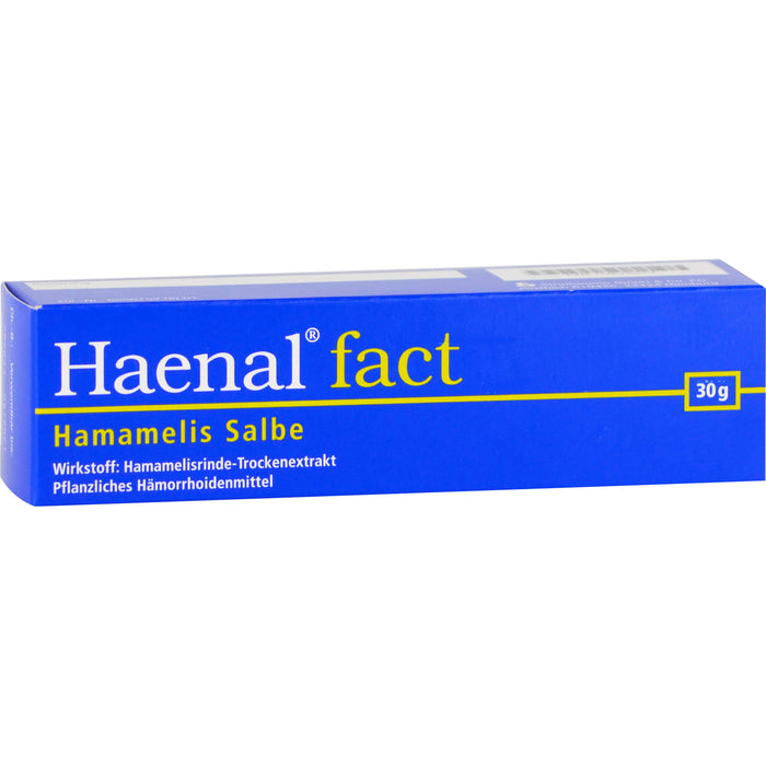 Haenal fact Hamamelis Salbe zur Anwendung auf der Haut, 30 g Salbe