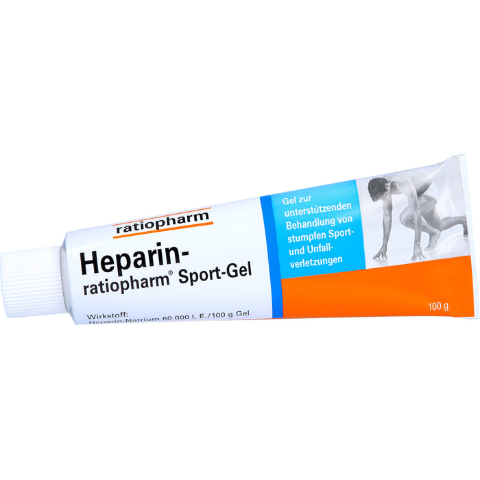 Heparin-ratiopharm Sport-Gel zur unterstützenden Behandlung von stumpfen Sport- und Unfallverletzungen, 100 g Gel