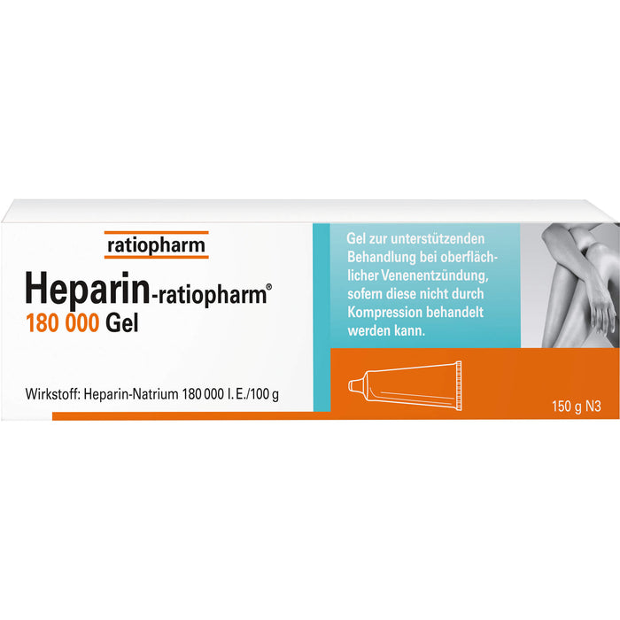 Heparin-ratiopharm 180 000 Gel, 100 g Gel