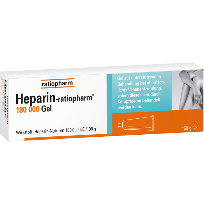 Heparin-ratiopharm 180 000 Gel, 100 g Gel