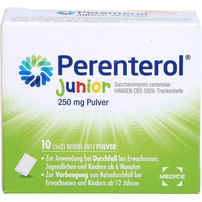 Perenterol Junior 250 mg Pulver bei Durchfall, 10 St. Beutel