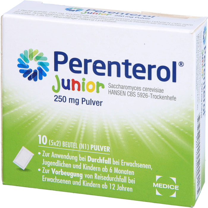Perenterol Junior 250 mg Pulver bei Durchfall, 10 St. Beutel