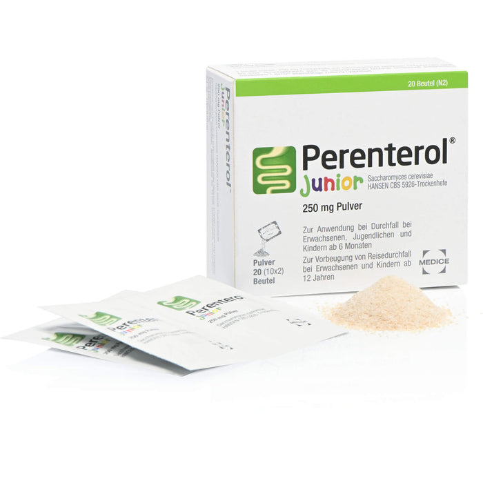 Perenterol Junior 250 mg Pulver bei Durchfall, 20 St. Beutel