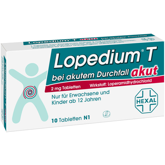 Lopedium T akut bei akutem Durchfall, 10 St. Tabletten