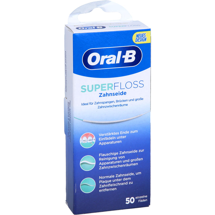 Oral-B Zahnseide SuperFloss Minzgeschmack, 1 St. Zahnseide