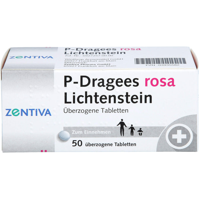 P-Dragees rosa Lichtenstein Tabletten, 50 St. Tabletten