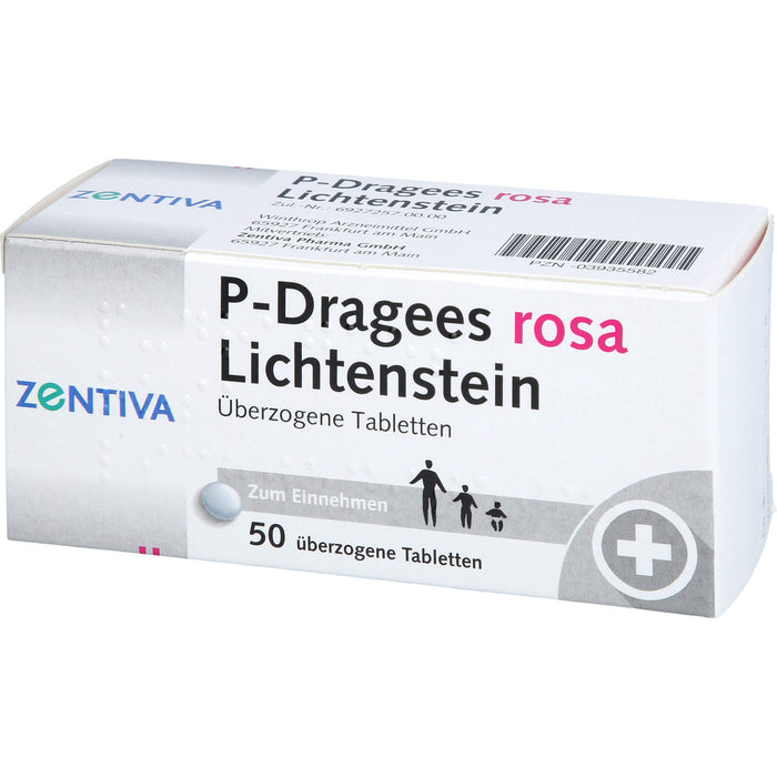P-Dragees rosa Lichtenstein Tabletten, 50 St. Tabletten
