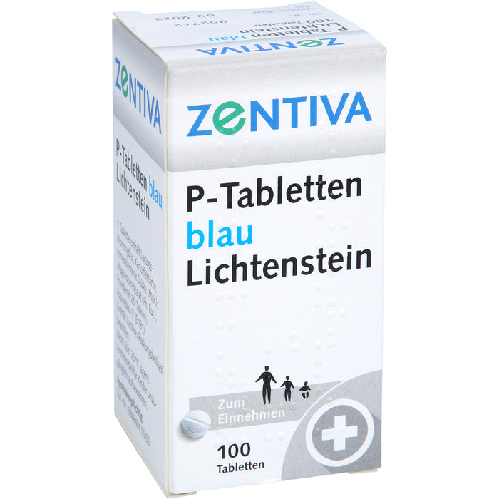 P-Tabletten blau Lichtenstein, 100 St. Tabletten