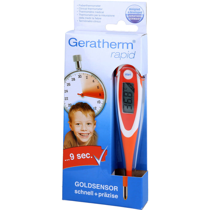 Geratherm rapid Fieberthermometer digital mit Goldsensor, 1 St. Fieberthermometer